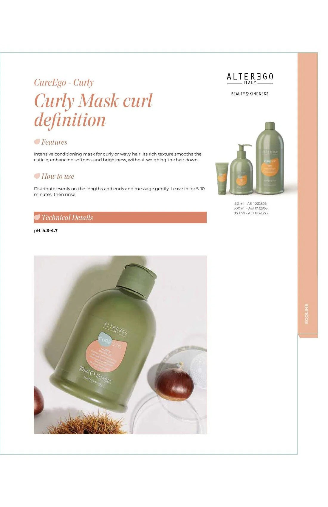 ALTER EGO AE CUREGO CURLY MASK 32OZ - ALTER EGO | The Warehouse Salon