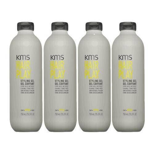KMS HairPlay Styling Gel Firm Hold 25.3oz (Pack of 4)