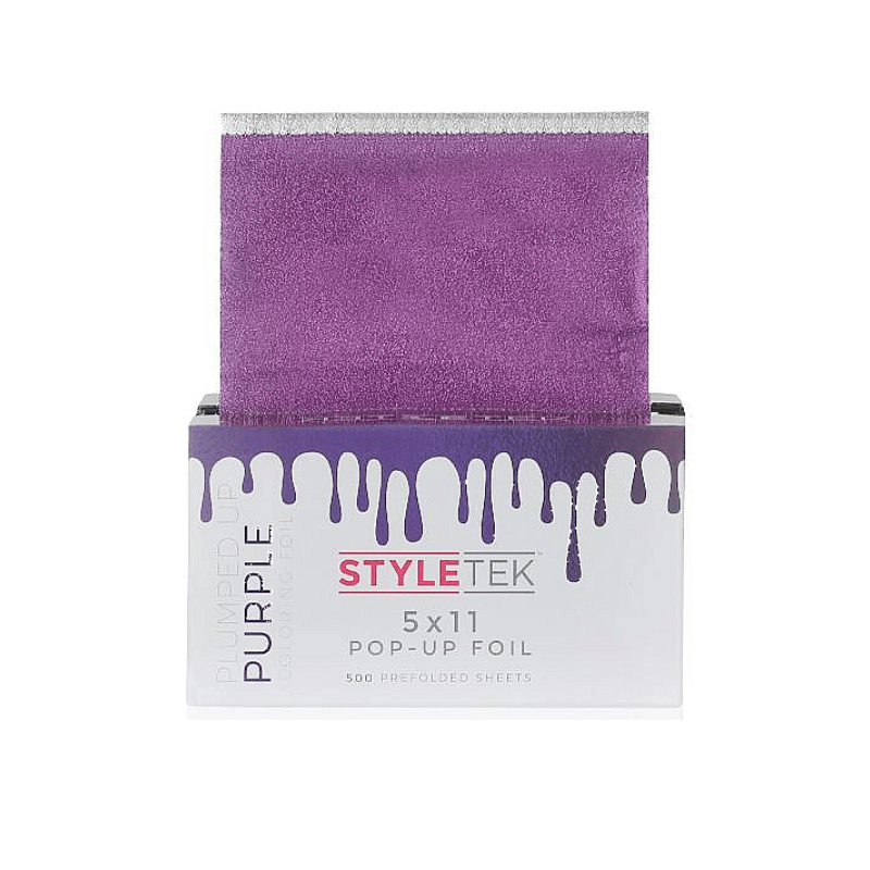 Styletek Plumped Up Purple Embossed Pop-Up Foil 500ct 5x11 by Styletek - Professional Hair Accessories