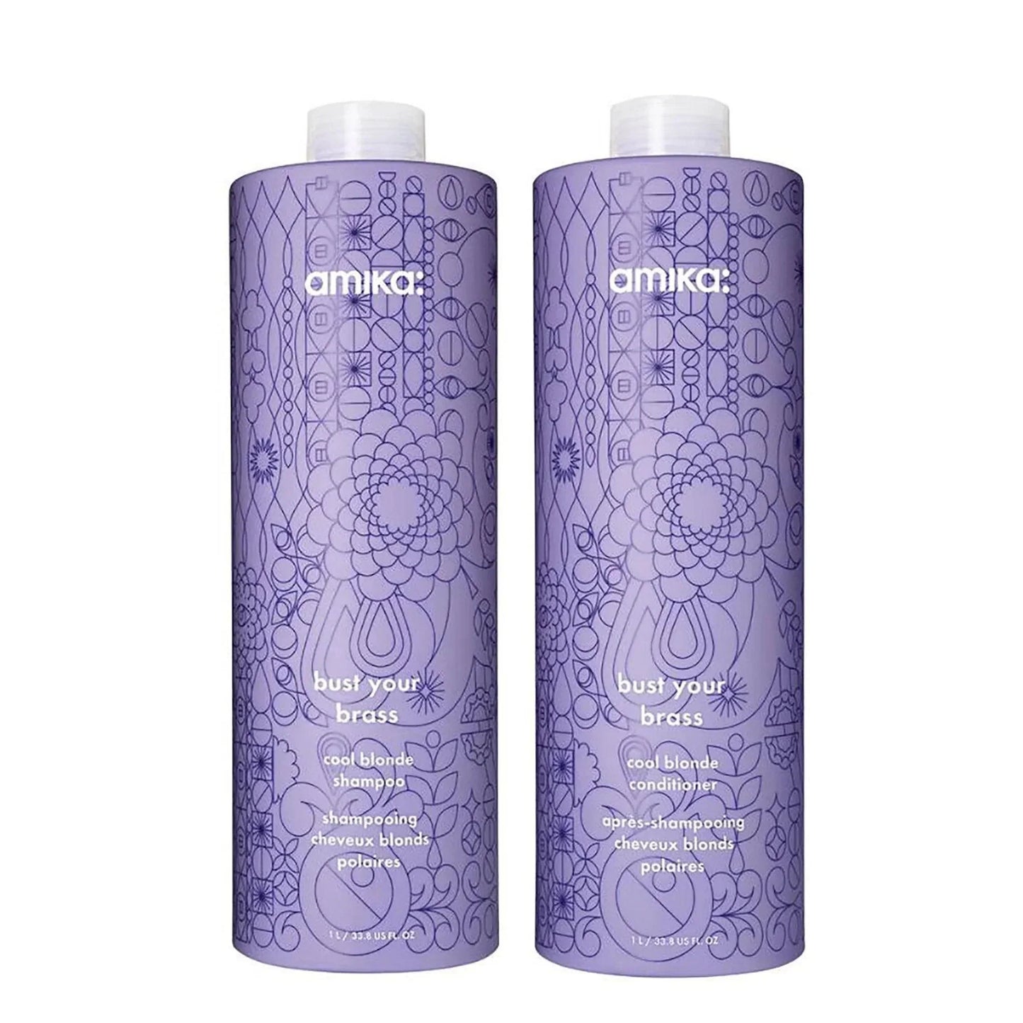 Amika Bust Your Brass Cool Blonde Repair Shampoo by Amika - Professional Hair Care