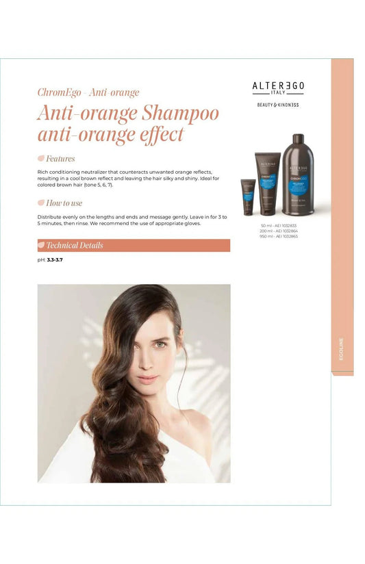 ALTER EGO AE CHROMEGO ANTI ORANGE CONDITIONER 6.76OZ - ALTER EGO | The Warehouse Salon