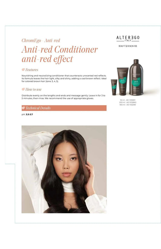 ALTER EGO AE ANTI RED CONDITIONER 10OZ - ALTER EGO | The Warehouse Salon