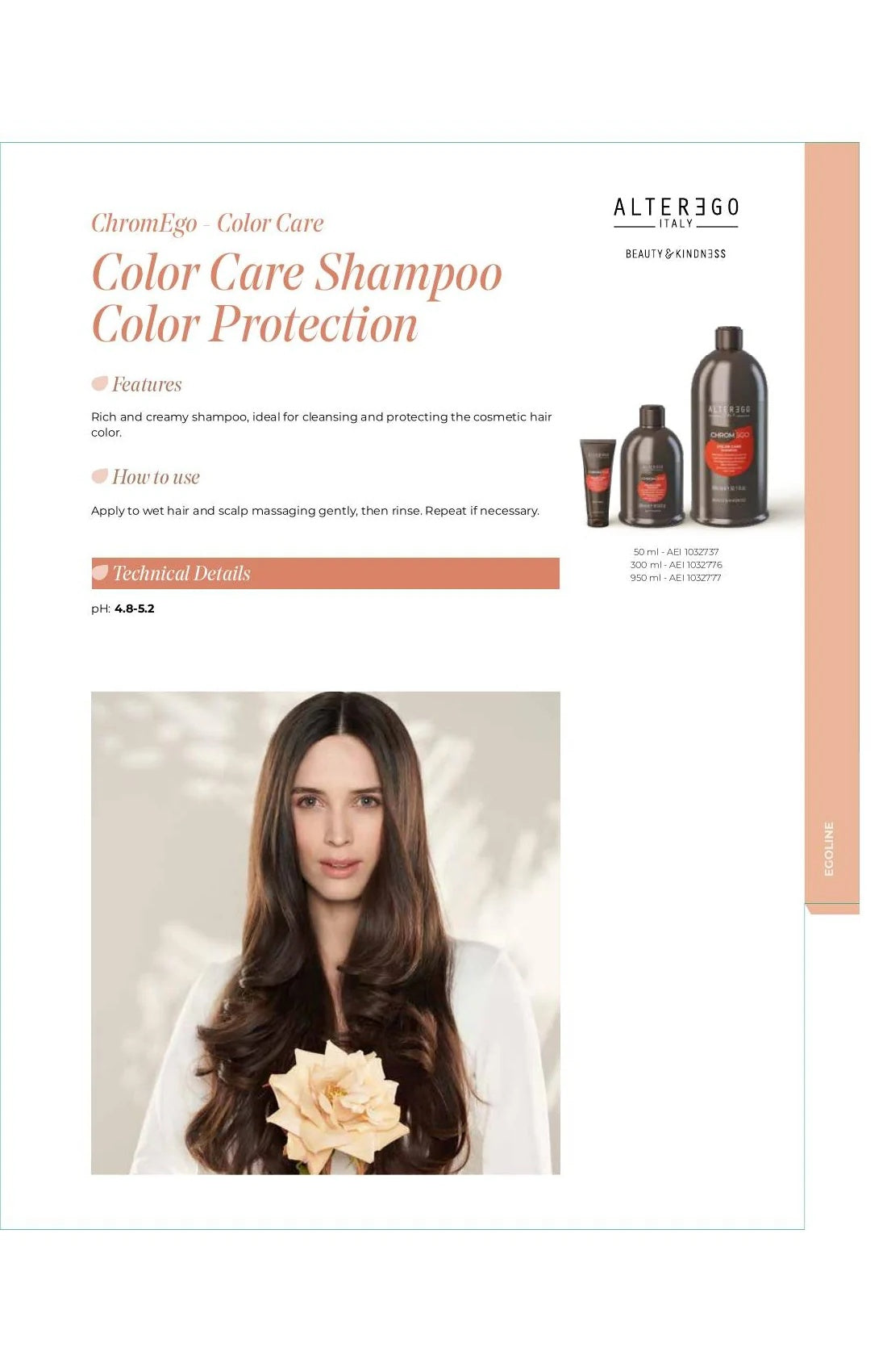 ALTER EGO AE COLOR CARE SHAMPOO .40 OZ SAMPLE 1032039 - ALTER EGO | The Warehouse Salon