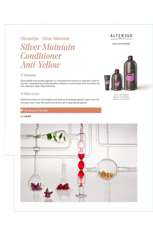 ALTER EGO AE CHROMEGO SILVER MAINTAIN CONDITIONER 32.1OZ - ALTER EGO | The Warehouse Salon