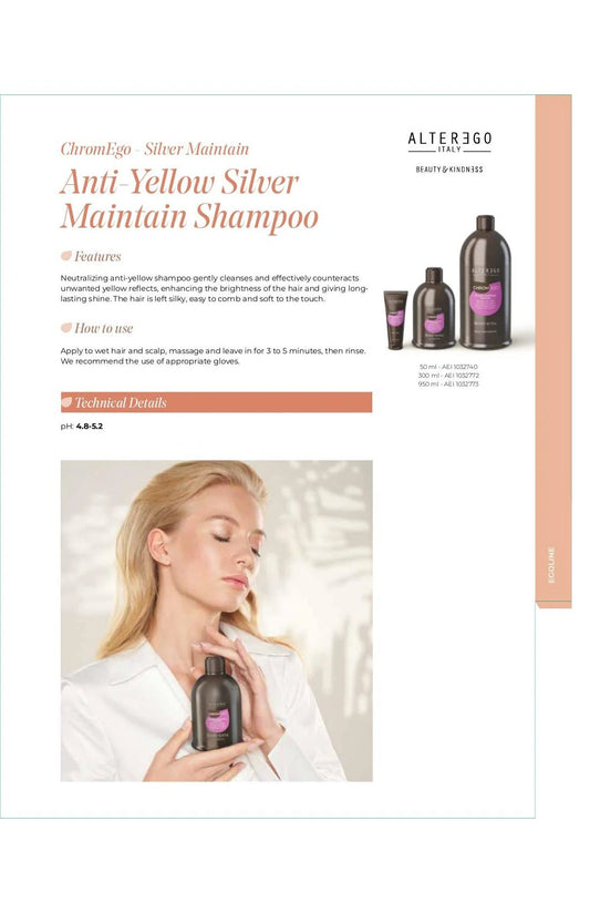 ALTER EGO AE PURE ILLUMINATING SHAMPOO 47 OZ AESHA03778 - ALTER EGO | The Warehouse Salon