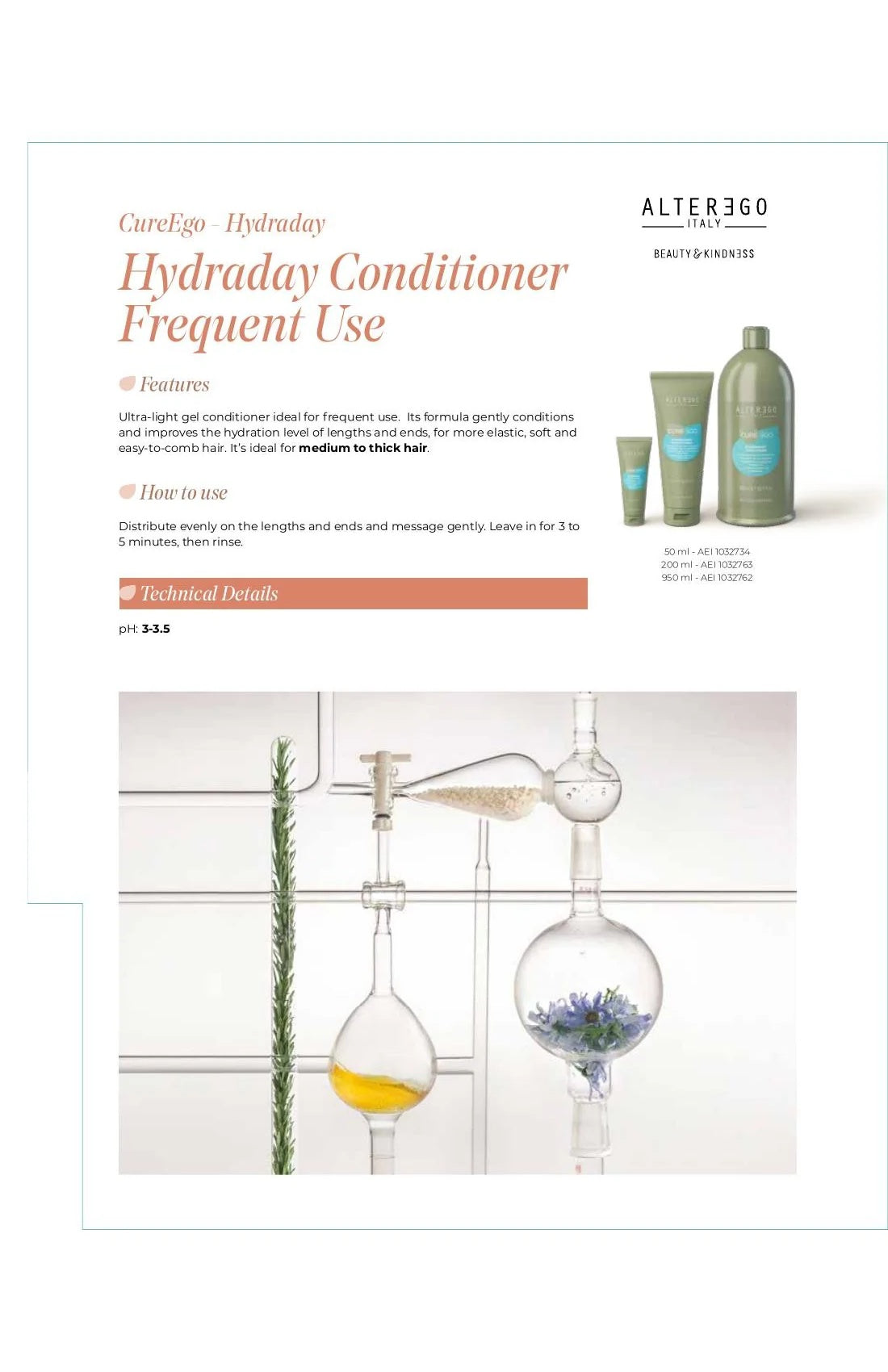 ALTER EGO AE HYDRATING GEL CONDITIONER 1.69 OZ - ALTER EGO | The Warehouse Salon
