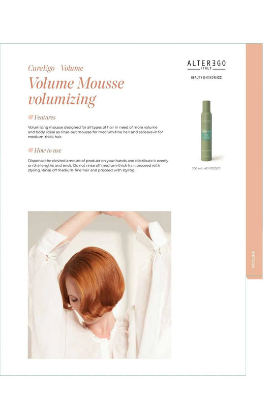 ALTER EGO AE CUREGO VOLUME MOUSSE 6.7OZ - ALTER EGO | The Warehouse Salon