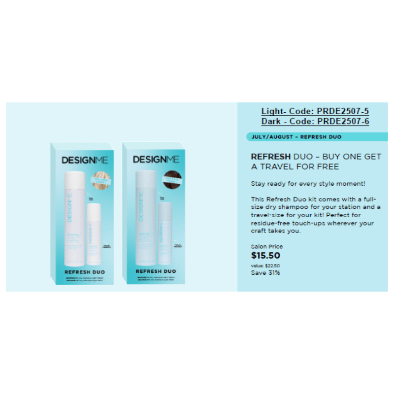 Design.Me Quickie.Me Dry Shampoo by Design.ME - Professional Hair Care