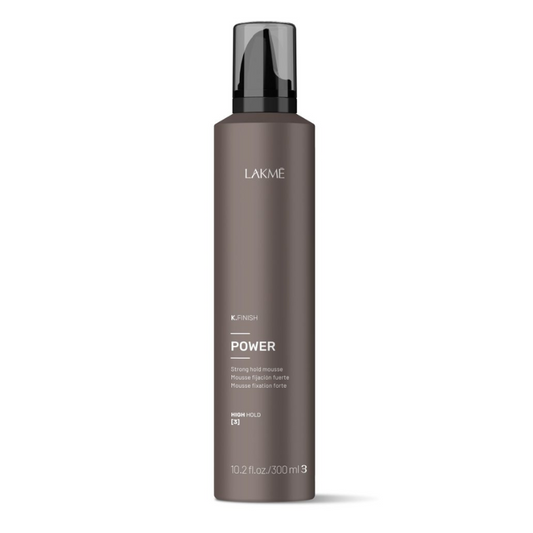 Lakme K Finish Power Strong Hold Mousse 10.2oz by Lakme - Professional Hair Care
