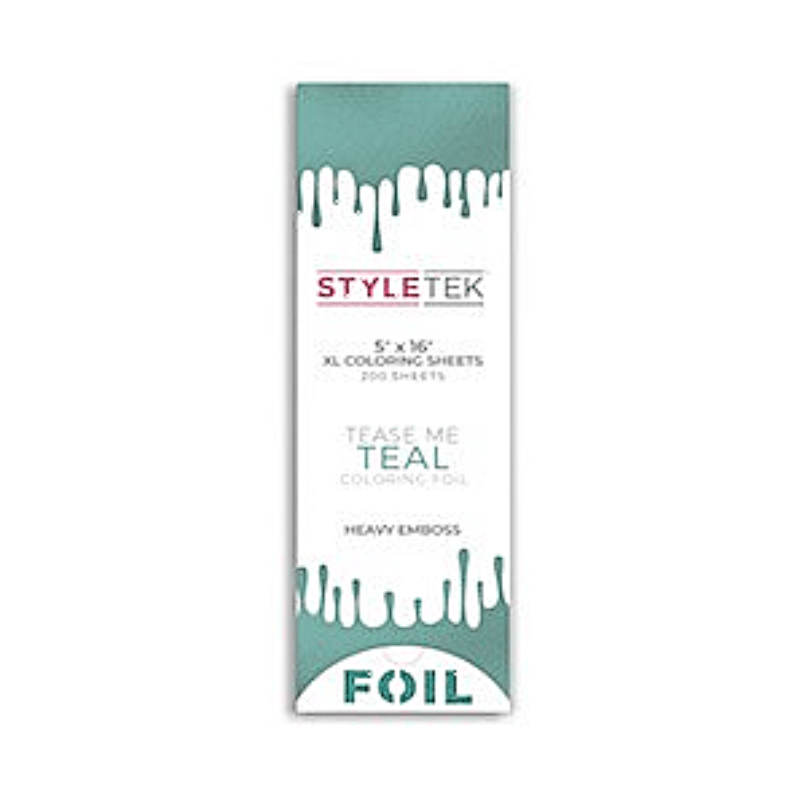Styletek Tease Me Teal Balayage XL Sheets 200ct 5x16 by Styletek - Professional Hair Accessories