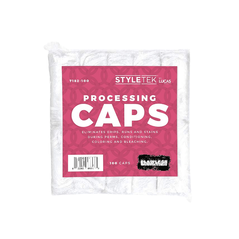 Styletek Clear Processing Caps -100pk by Styletek - Professional Hair Accessories
