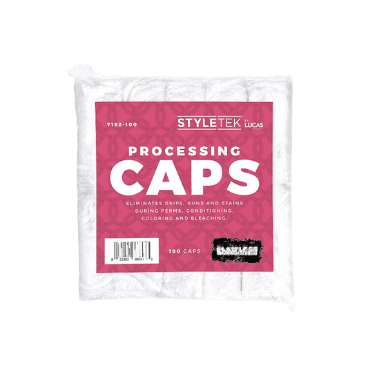 Styletek Clear Processing Caps -100pk by Styletek - Professional Hair Accessories