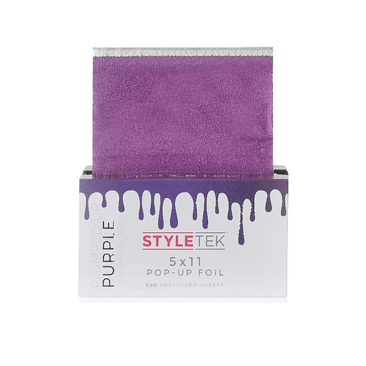 Styletek Plumped Up Purple Embossed Pop-Up Foil 500ct 5x11 by Styletek - Professional Hair Accessories